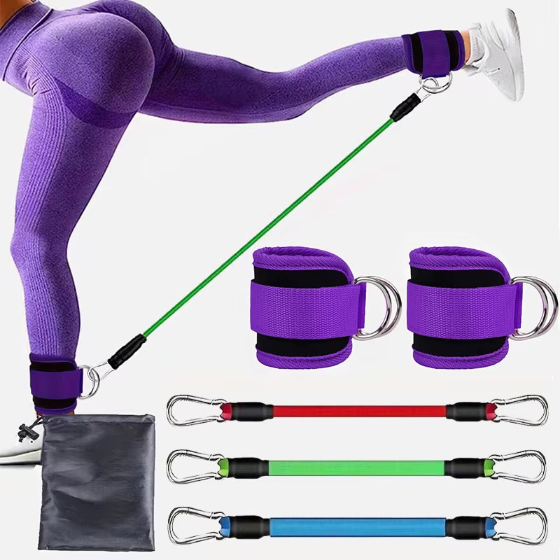 Maximize Your Workout with Our Versatile Resistance Band Set - Perfect Ankle Straps for Strength Training and Yoga!