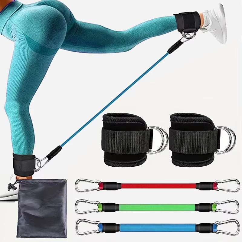 Maximize Your Workout with Our Versatile Resistance Band Set - Perfect Ankle Straps for Strength Training and Yoga!