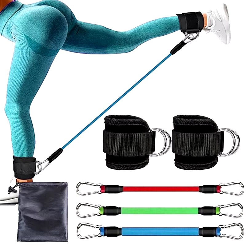 Maximize Your Workout with Our Versatile Resistance Band Set - Perfect Ankle Straps for Strength Training and Yoga!