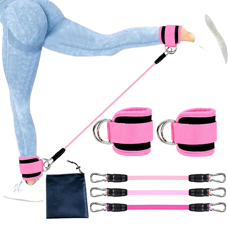 Maximize Your Workout with Our Versatile Resistance Band Set - Perfect Ankle Straps for Strength Training and Yoga!