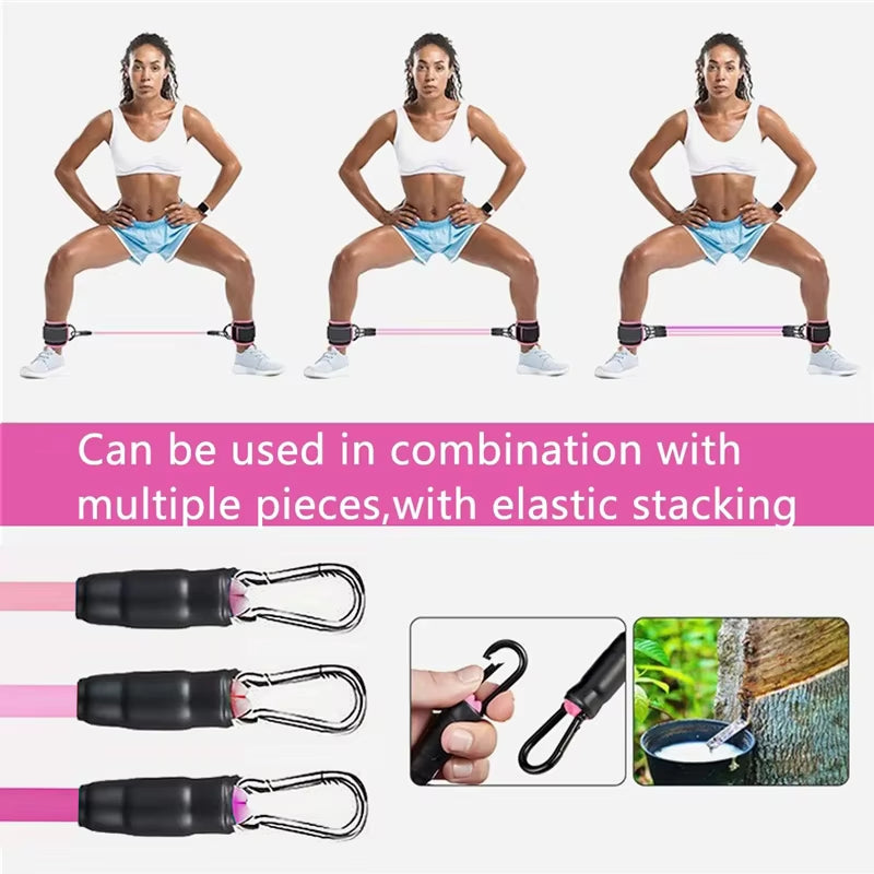 Maximize Your Workout with Our Versatile Resistance Band Set - Perfect Ankle Straps for Strength Training and Yoga!